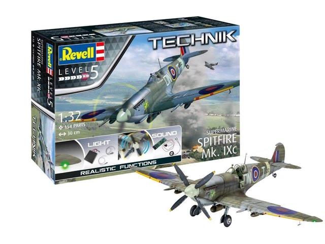 Revell Supermarine Spitfire Mk.IXC Tecknik 1:32 Airplane Model Kit