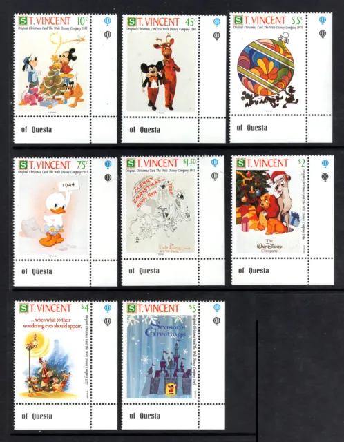 M21458 St Vincent 1991 SG1845/52 - 1991 Christmas.