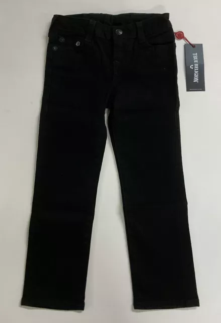 True Religion Boys Black Jeans Geno Single End Size 5 New With Tags