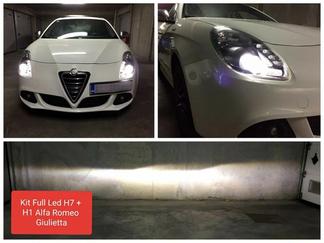 KIT FULL LED ALFA ROMEO MITO ABBAGLIANTI H7 6000K 9800 LUMEN - Foto 3