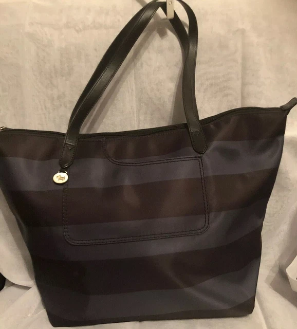 RADLEY LONDON STRIPE Pocket Essentials Large Zip Top Tote Bag