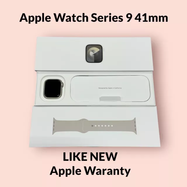 Apple Watch Gen 9 Series 9 41mm Aluminum Case with S/M Sport Band - Starlight...