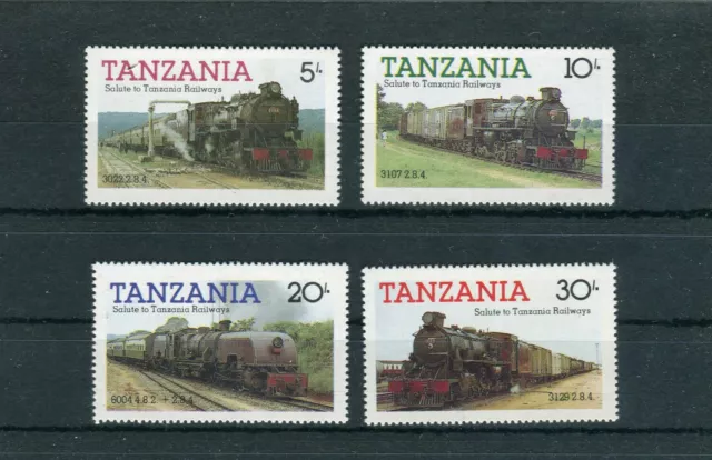 Tanzania Mi.-Nr. 268-271 postfrisch Eisenbahn/Railway Thematik - b7497
