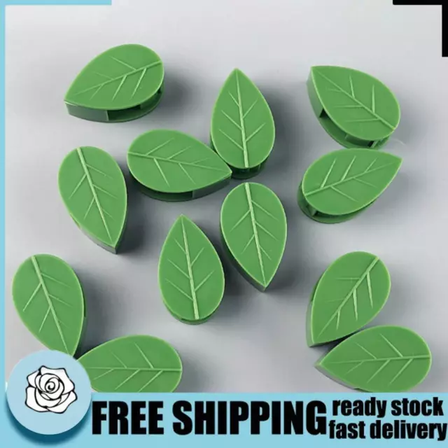 20Pcs Plant Fixing Clip Invisible Self-Adhesive Leaf Shape Garden Plant Support