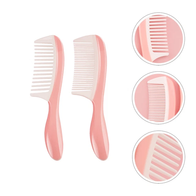 2 piezas peine con dientes anchos peines para el pelo peines para cortar el pelo masaje hombre señorita