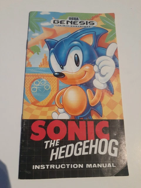 Sonic R Manual SONIC THE HEDGEHOG Sega Genesis instruction manual only $14.99 - PicClick
