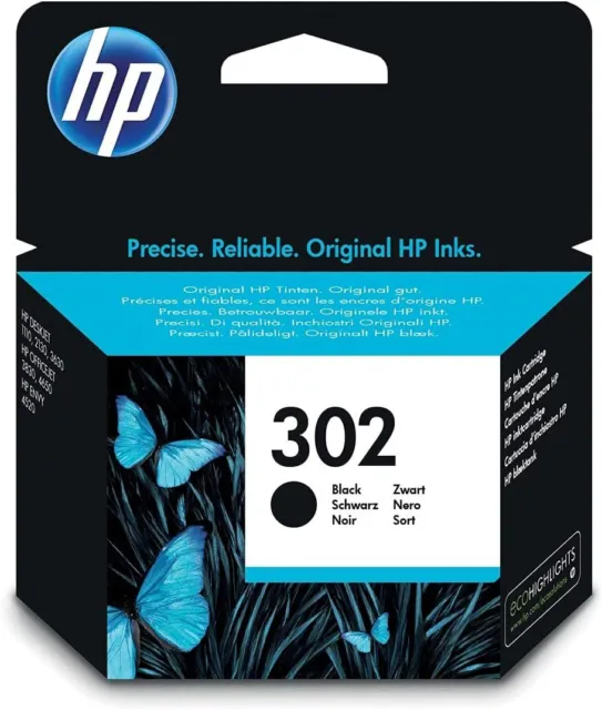 HP 302 Standard Capacity Black Original Ink Cartridge for HP ENVY 4527 All-in-On