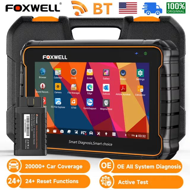 FOXWELL GT60 BT Bidirectional All System Car OBD2 Scanner Diagnostic Scan Tool