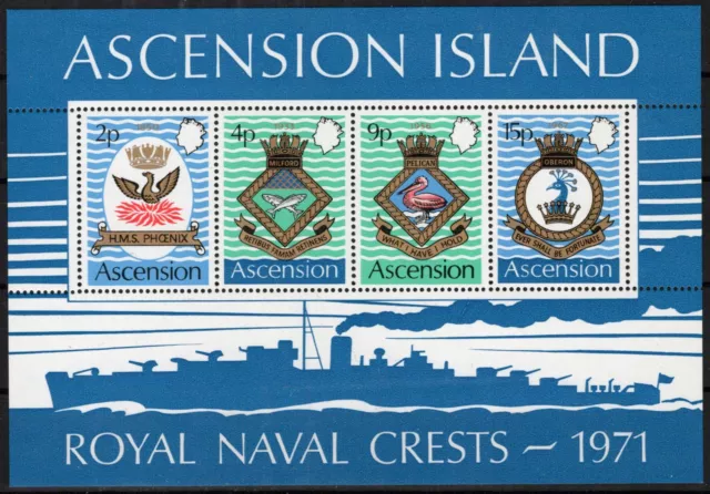 ZAYIX Ascension Island 155a MNH Coat of Arms Royal Navy Birds 090223SM20M