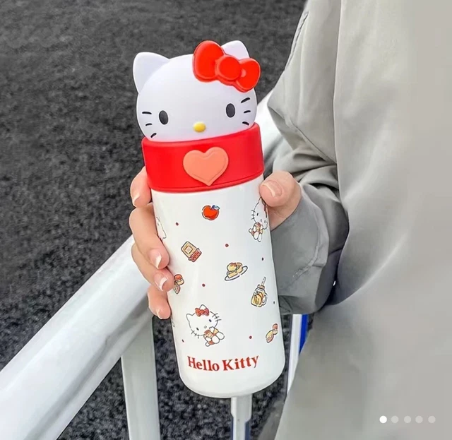 Kawaii Sanrio 2023 Warm Food Thermos Water Bottle Tea Coffee Hello Kitty