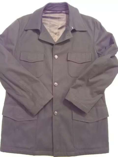MEN'S PIERO GAZZARRINI UOMO Green Military Style Jacket Coat Sz IT 
