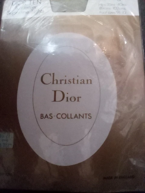 Christian Dior 10 denier superfine tights hip 35-40 tourterelle colour
