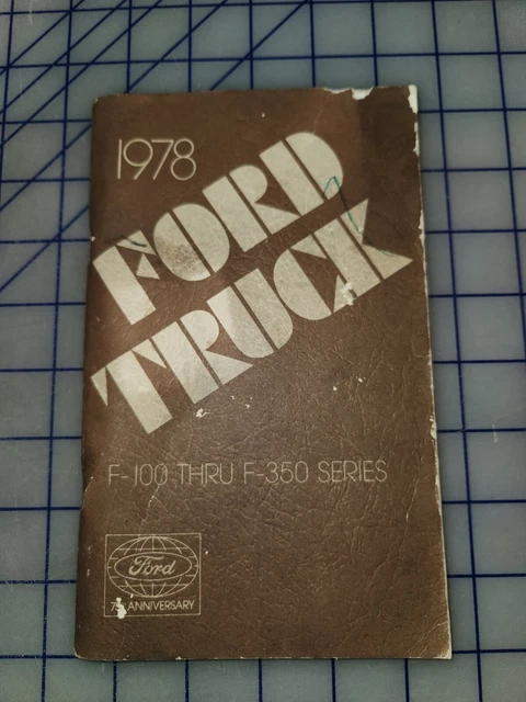 1978 Ford Truck Pickup Owners Manual Guide F 100 150 250 350