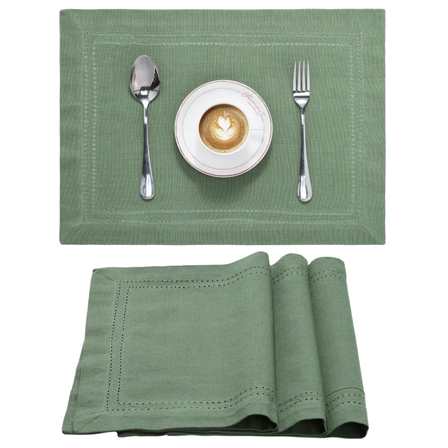 JEMIDI Set de Table Lavable Original - Lot 4 Sets de Table Tissu Coton JEMIDI Set de Table Lavable Original - Lot 4 Sets de Table Tissu Coton