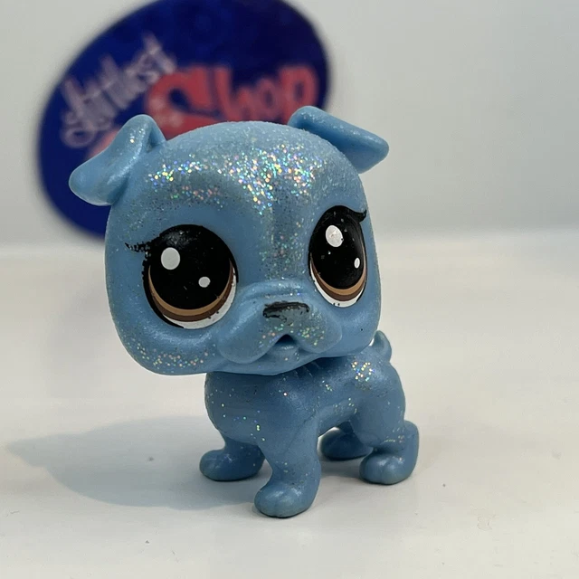 GLITZ BULLDOGGER BULLDOG DOG #2-S4 - Authentic Littlest Pet Shop - Hasbro LPS GLITZ BULLDOGGER BULLDOG DOG #2-S4 - Authentic Littlest Pet Shop - Hasbro LPS