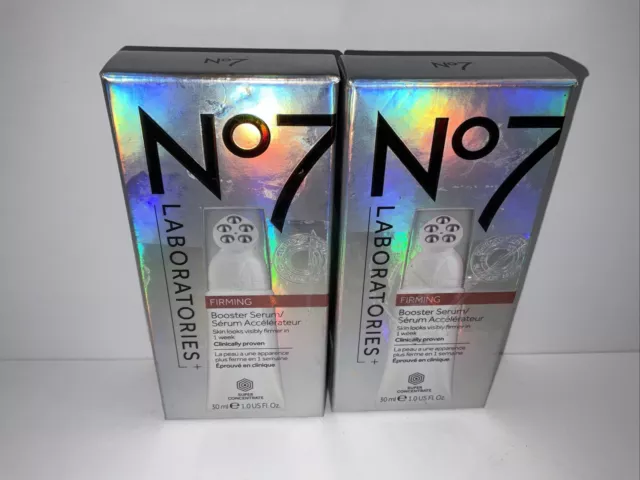 No7 Laboratories Firming Booster Serum 1 Fl. Oz. - New In Box X 2 Boxes
