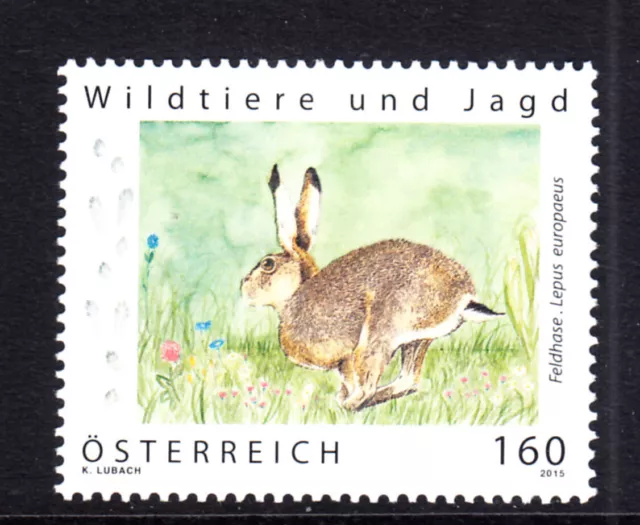 Österreich, 2015, Wildtiere und Jagd , Feldhase Mi. 3219, **) postfrisch