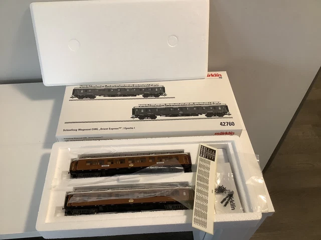 Trix H0 – 4 Voitures Orient Express CIWL époque 2 – édition Limitée Vintage Avec éclairage Et Son