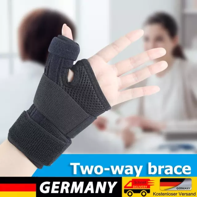 Adjustable Elastic Two-way Thumb Stabilizer Finger Support Wrist Band Brace