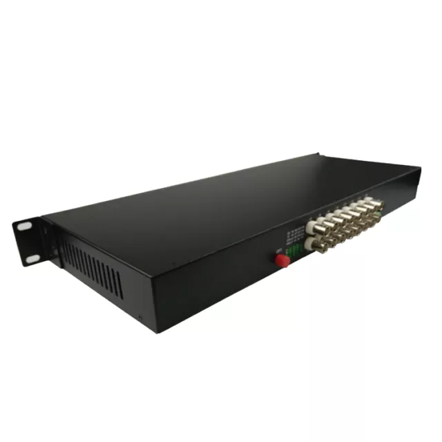 16CH Video Fiber Optic Media Converter 1U 19 inch Rack for Surveillance CCTV 3
