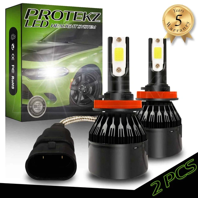 LED Headlight Bulbs CREE H11 Kit Protekz Car & Truck Parts 6000K Lighting & Lamp