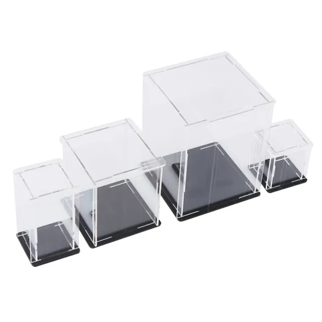 Acrylic Display Case Self-Assembly Clear Cube Box UV Dustproof Toy ProtectiXIHAY