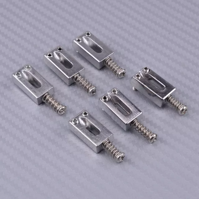 6 Roller Bridge Tremolo Saddles Screws Fit For Fender Strat Tele Electric Guitar