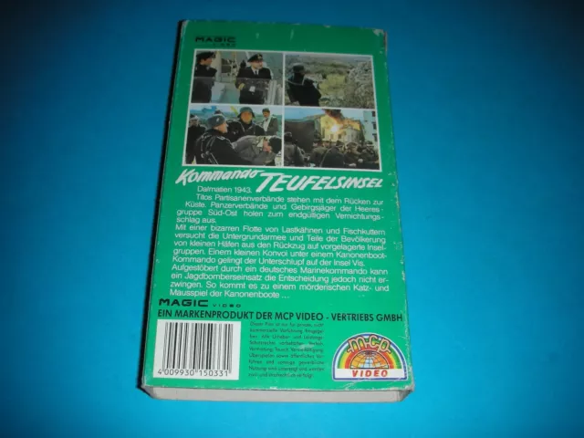 Kommando Teufelsinsel - VHS - Pappschuber - 2. Weltkrieg - Kroatien - Kriegsfilm 2