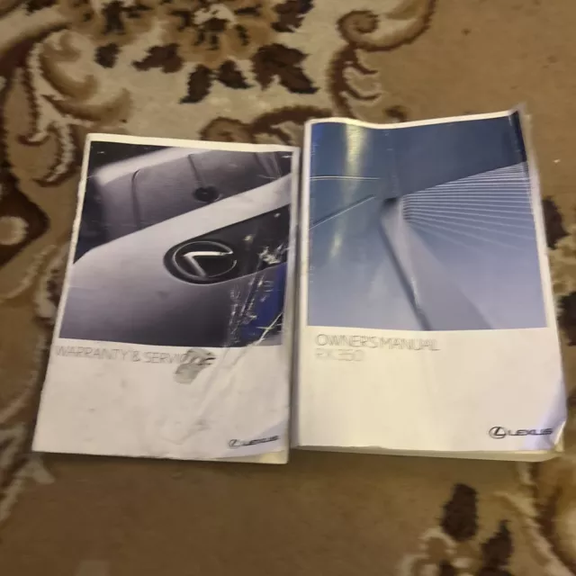 Lexus Rx350 Owners  Owners Manual / Handbook /Service Record Book    Lexus Rx350