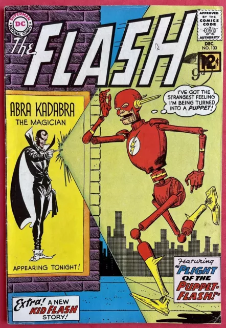 The Flash #133 (1962) 2nd Abra Kadabra Appearance 1st Cover App Silver Age