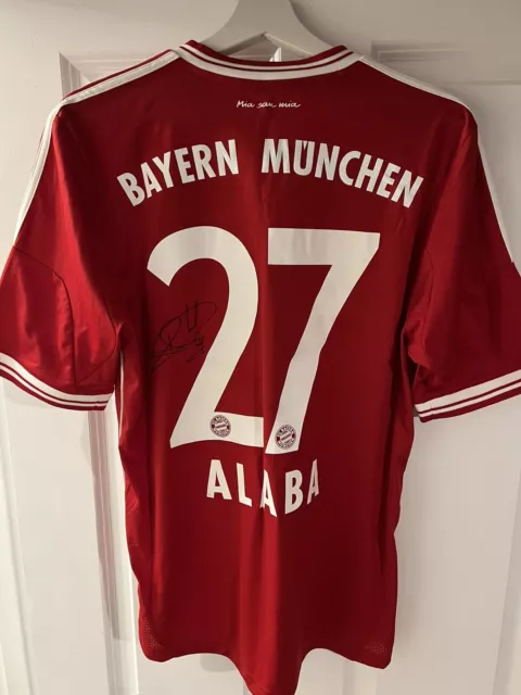 Signed DAVID ALABA Shirt - Bayern Munich