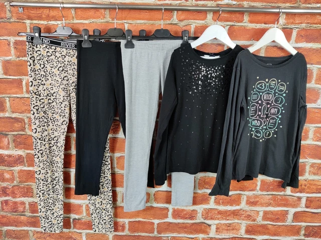GIRLS BUNDLE AGE 9-10 YEARS RIVER ISLAND GAP etc LEGGINGS TOP T-SHIRT KIDS 140CM