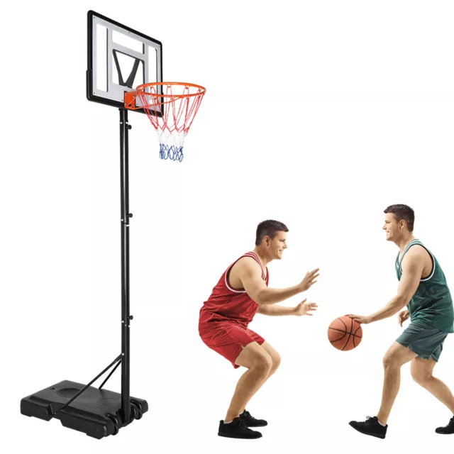 Basketballkorb Basketballständer Basketballanlage Outdoor mit Rollen 2 bis 2,6 m