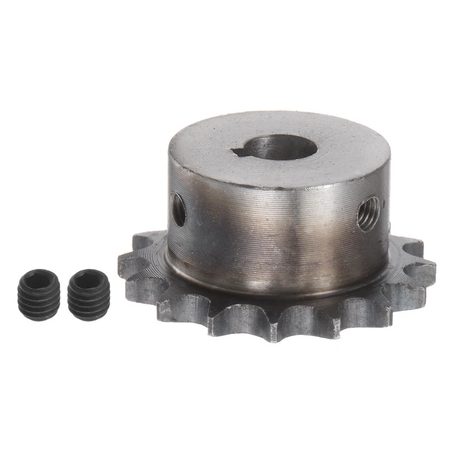 06B Roller Chain Sprocket 16T Pitch 3/8" 12mm Bore A3 Steel Motor Drive Gear