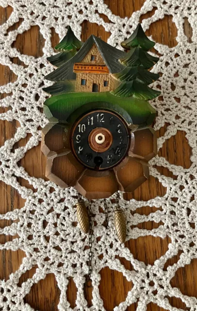 Vintage Wood German Miniature Cuckoo Clock Parts ONLY!!! – Cabin Scene