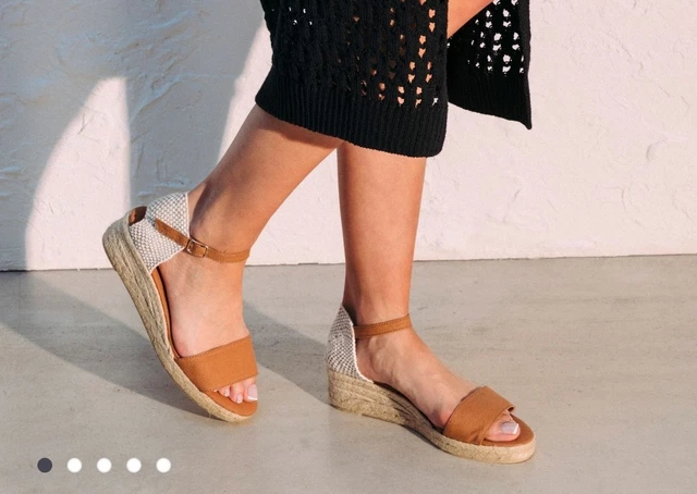 Espadrilles Compensées à Plateforme - Taille 37 - Gris - Marque Paprika - Neuf Avec Emballage