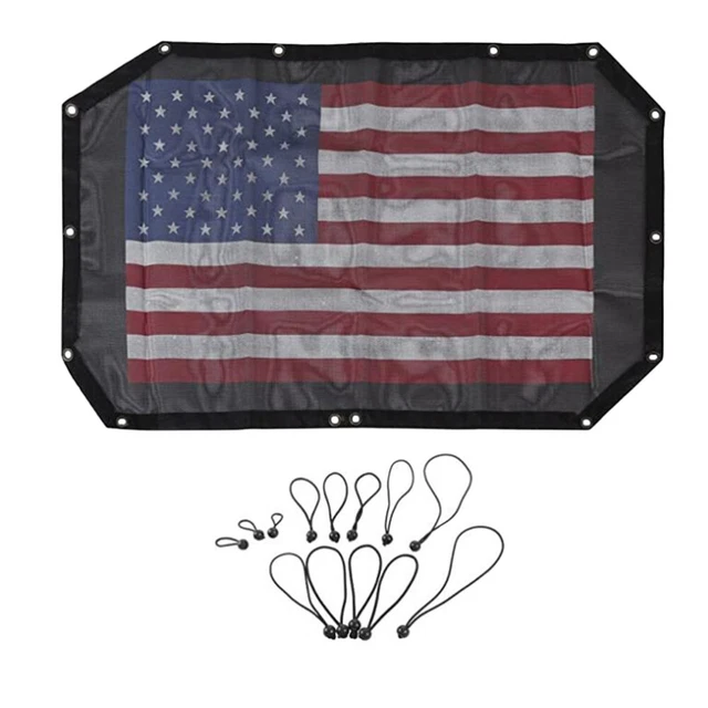 Auto Mesh Sunshade Cover American Flag Car Top Copertura Protezione Sole