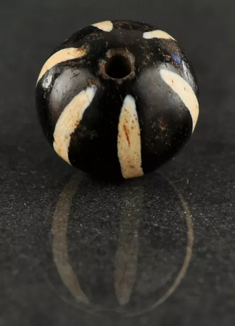 Rare Pumtek "Dzi-type" bead (15 mm), Pyu period, Burma (Myanmar), Asian art 2