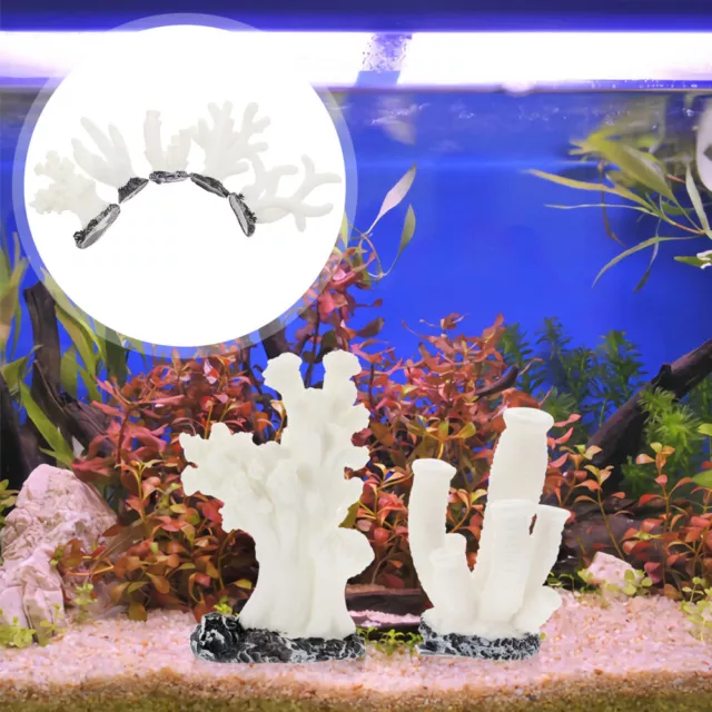5 PCS FISH Tank Decorations Aquarium Artificial Plant Reef