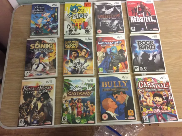 nintendo wii games bundle joblot 12