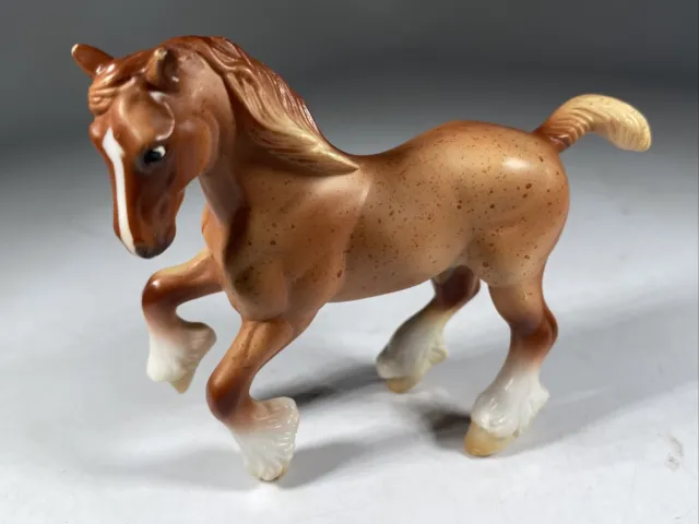 Breyer Stablemate | 6022 | Roan Clydesdale Gentle Giants Set Draft Model Horse