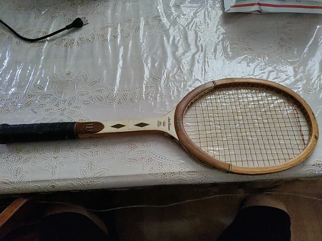 Raquette De Tennis Vintage Wilson Jack Kramer Pro Staff - Bois Années 70 - Poignée 4 1/2 - Occasion