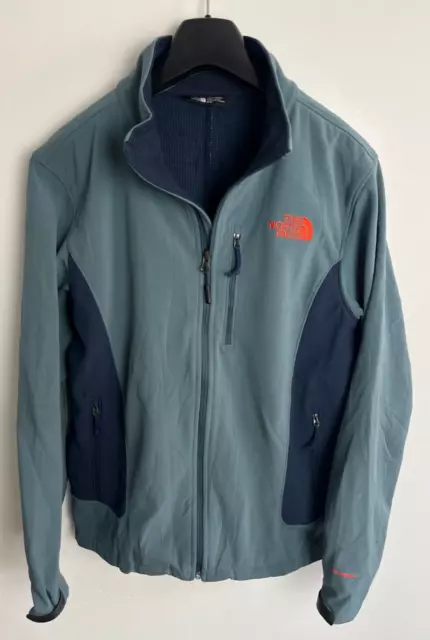 Giacca Cappotto North Face Uomo Piccolo/Medio S/M Parete a Brezza Blu Apice Morbido