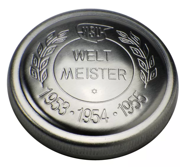 NSU Quickly Tankdeckel Weltmeister 1953-1955 aus Aluminium mit Entlüftung