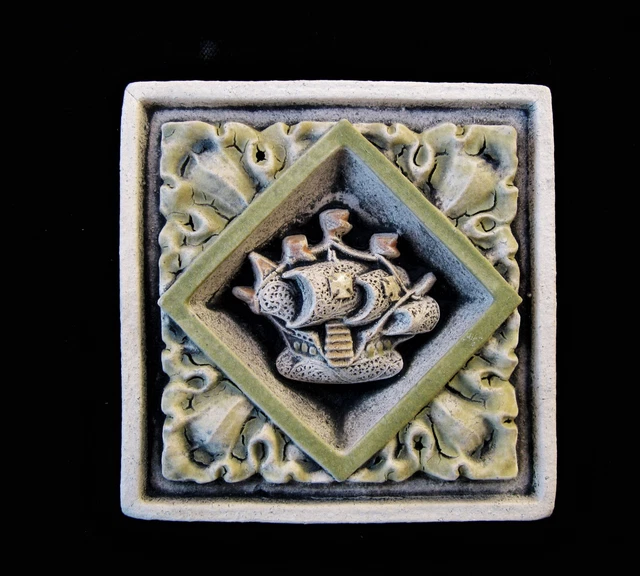 Ship  Gallion Garden  Arts & Crafts Gothic Ellison Tile