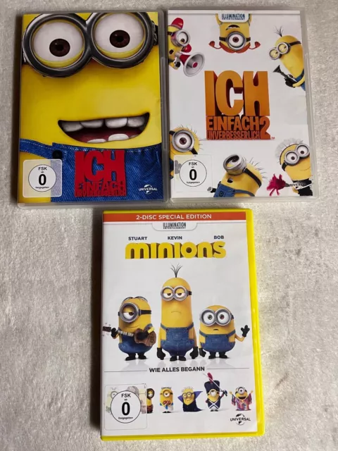 Ich - Einfach unverbesserlich 1 & 2 + Minions [4 DVDs] DVD 129