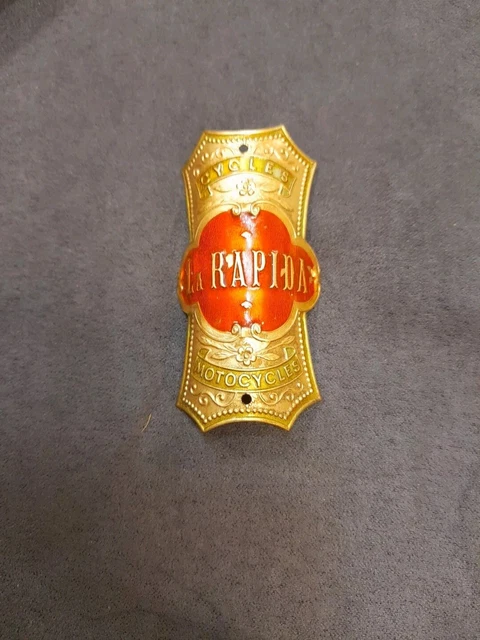 PLAQUE ANCIENNE Velo Cycles ALTIER CLERMONT Old Bike Head Badge Vintage EUR 19,90 - FR
