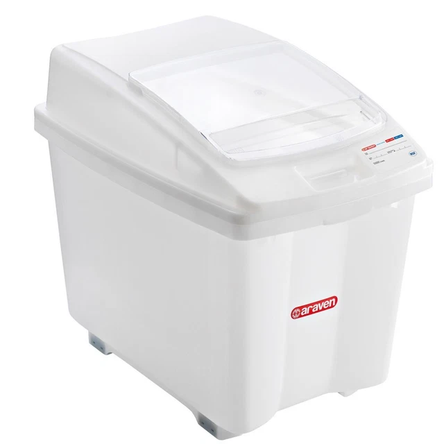 Araven 00919 White 21 Gallon Ingredient Bin