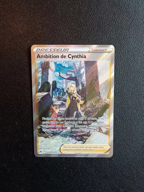 Carte Pokémon Ambition De Cynthia GG60/GG70 Zénith Suprême FR NEUF