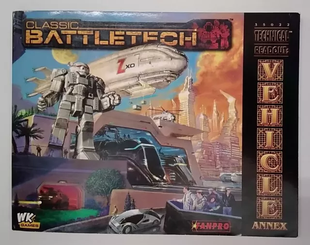 Lectura técnica clásica de Battletech: anexo del vehículo. FanPro, 2006. PB muy bueno+